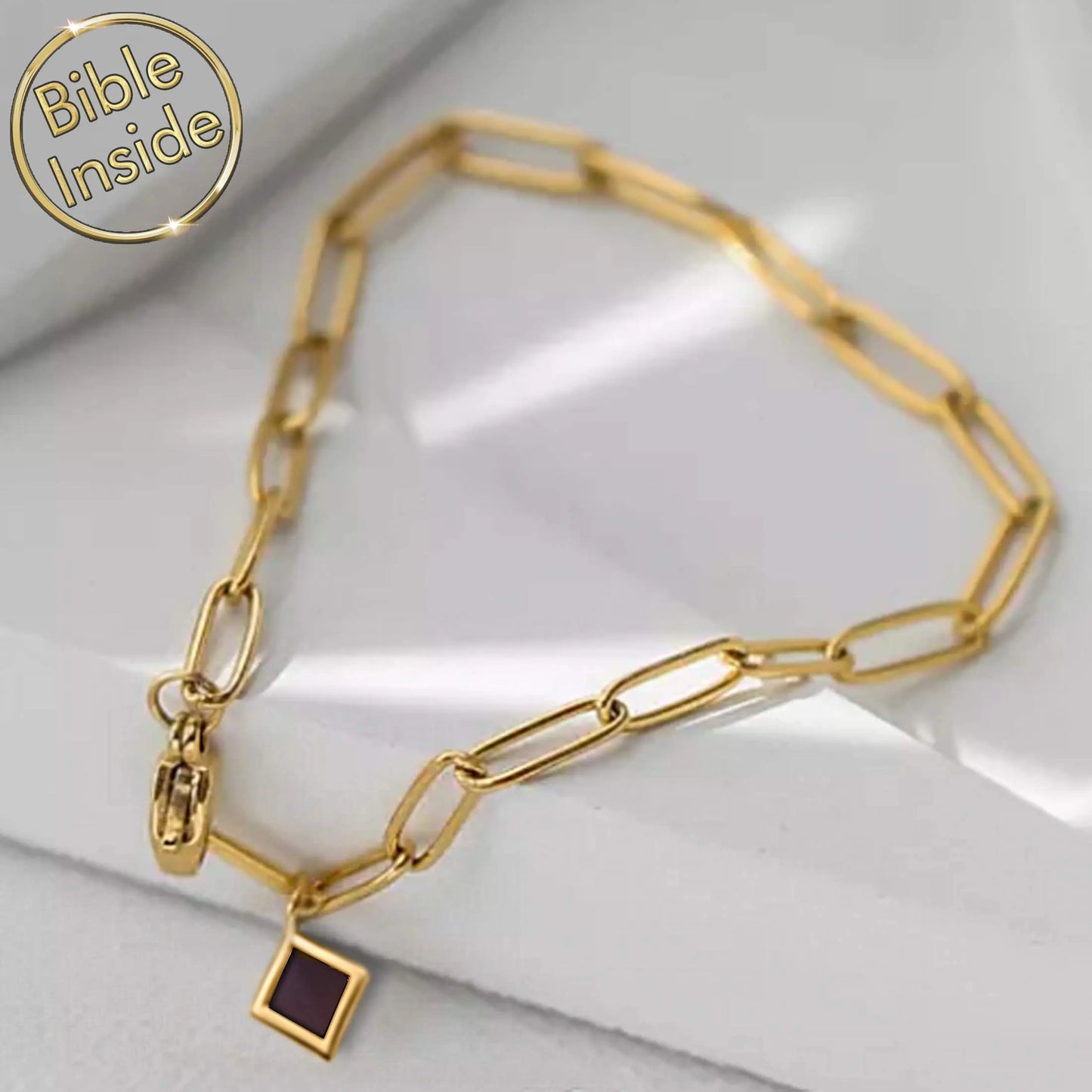 Scripture Bracelet with the Nano Bible - Link Path Bracelet