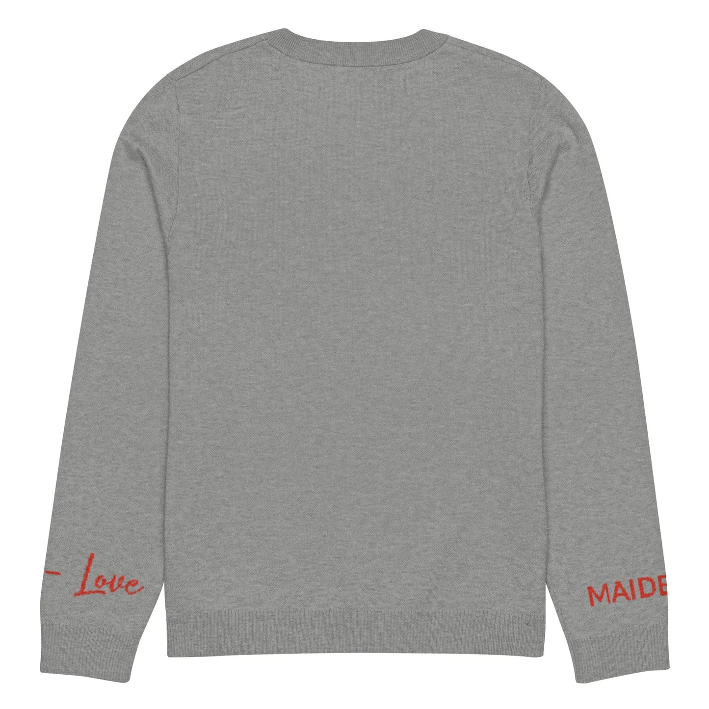 Heart - Knitted Crew Neck Sweater GREY | Crew Neck Knitted Sweater