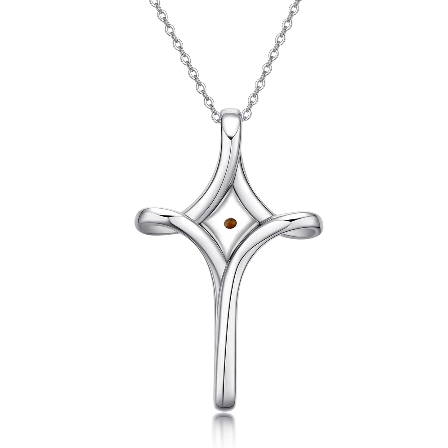 Mustard Seed Faith Cross Necklace 925 Sterling Silver Faith Hope Love Pendant Necklace Inspirational Religious Necklace Christian Faith Jewelry Gift for Women