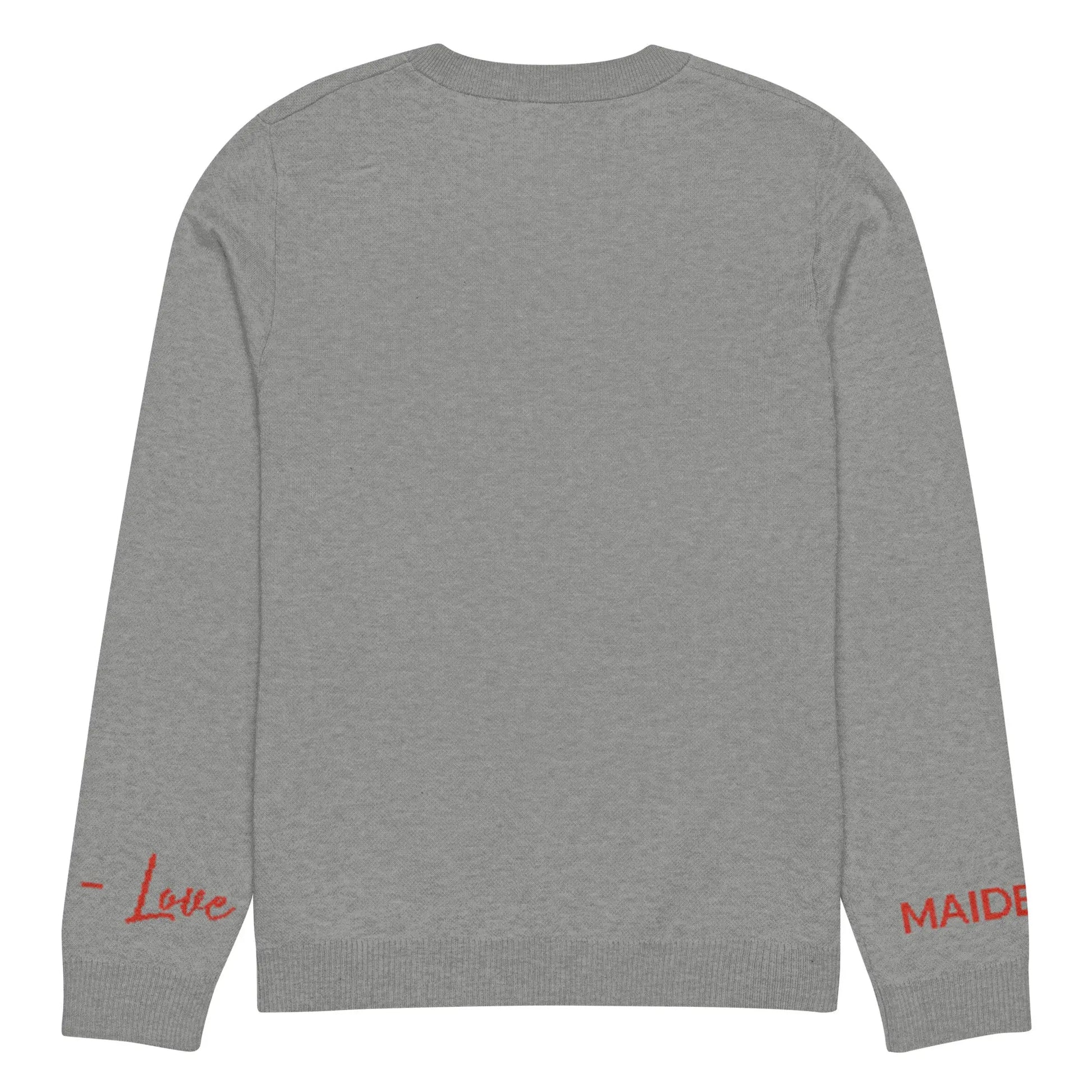Heart - Knitted Crew Neck Sweater GREY | Crew Neck Knitted Sweater