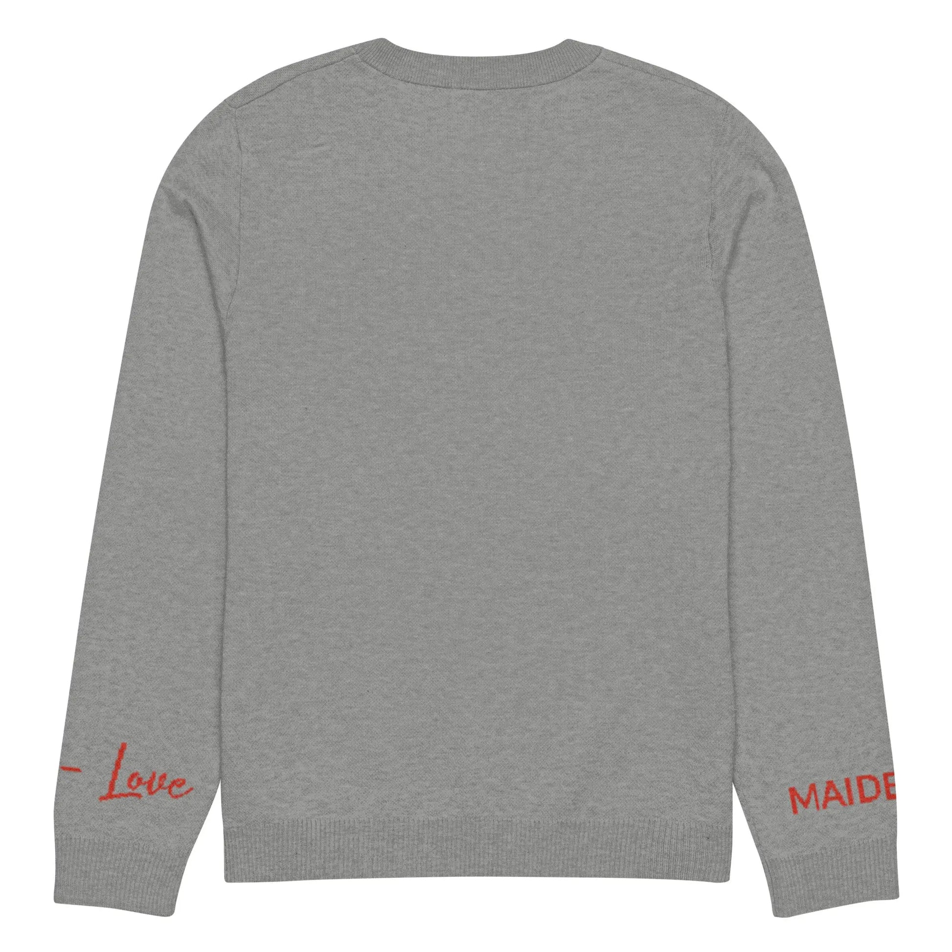 Heart - Knitted Crew Neck Sweater GREY | Crew Neck Knitted Sweater