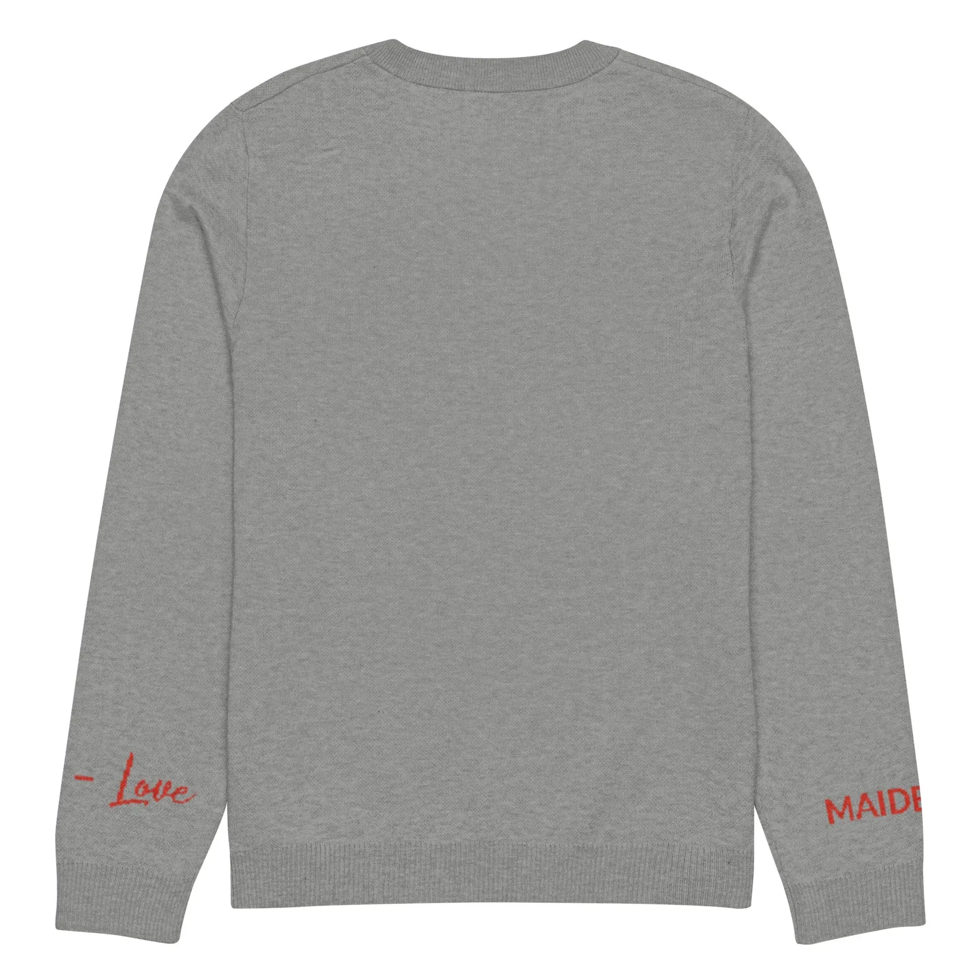 Heart - Knitted Crew Neck Sweater GREY | Crew Neck Knitted Sweater