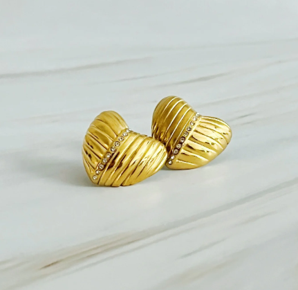 Shine Connects Us Heart Earrings