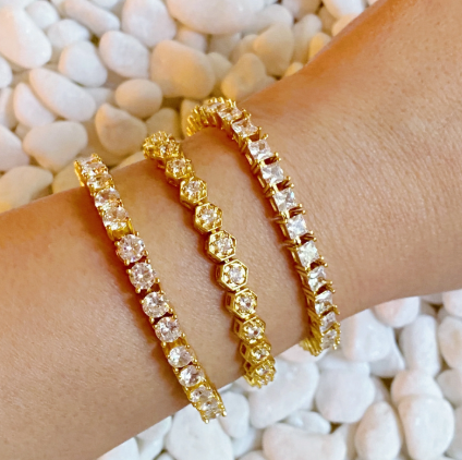 Hand Linked High Class Tennis Bracelet