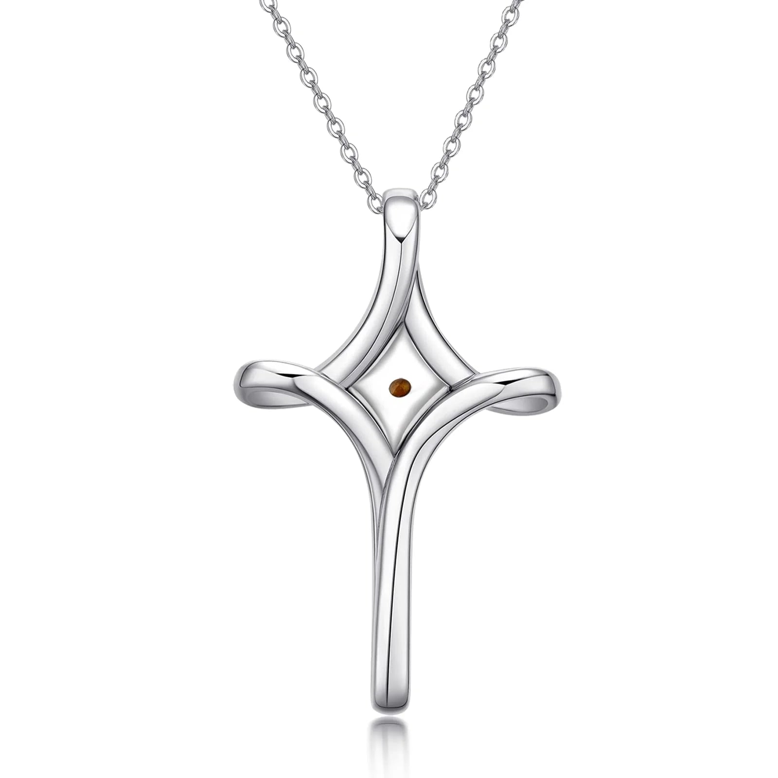 Mustard Seed Faith Cross Necklace 925 Sterling Silver Faith Hope Love Pendant Necklace Inspirational Religious Necklace Christian Faith Jewelry Gift for Women